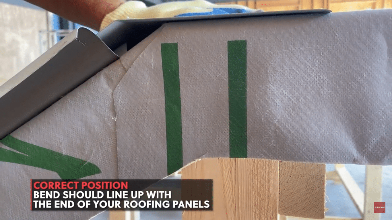 How To Install Transition Flashing And Pitch Break On A Metal Roof